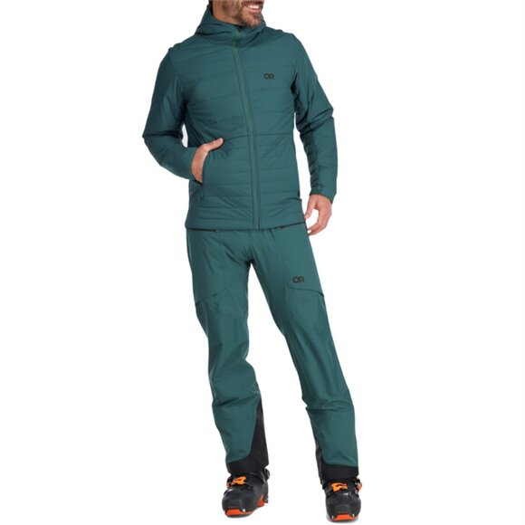 NWT $249 Outdoor Research Shadow Insulated Hoodie Jacket in Treeline Green - Picture 6 of 7